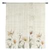Rustic Vintage Tulips Flowers Sheer Voile Window Curtains Tulle Curtains Living Room Balcony Decoration Drapes