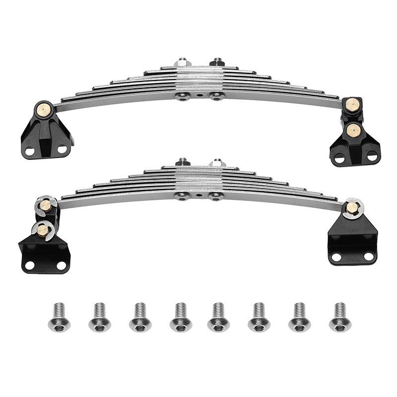 2pcs Metal Suspension Spring Plate Front Rear Leaf Spring Hanger for 1/14 Tamiya RC Dump Truck SCANIA 770S VOLVO BENZ LESU Car