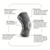 1Pcs Non-Slip Knee Support Brace With Patella Gel Pad Stabilizers For Arthritis Sports Comfort Fit Compression Sleeve