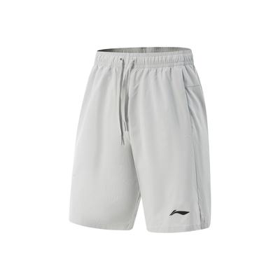 Comfortable Sports Simple Versatile Solid Color Lace-Up Mid-Waist Five-Point Casual Shorts Men Shorts Coin-Gray AKSV429-6