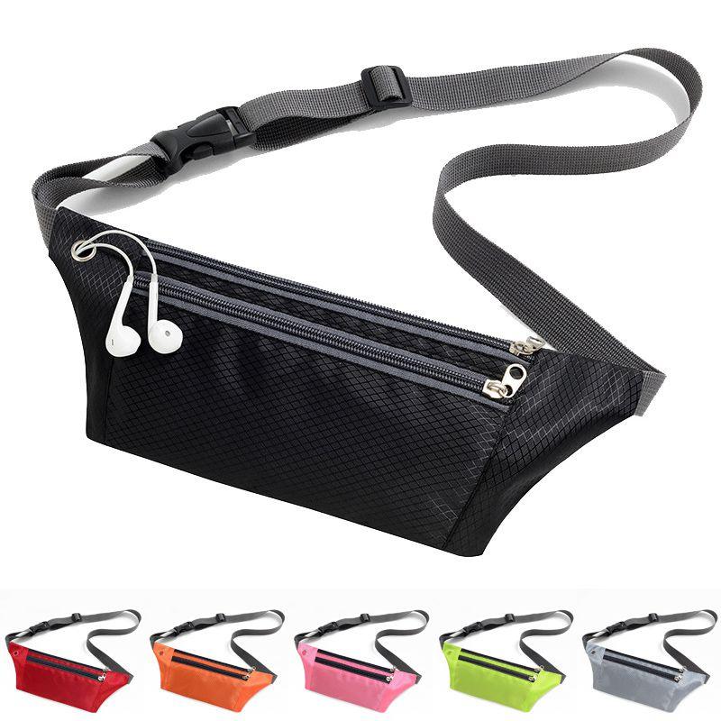 Waterproof Running Belt Fanny Pack With Adjustable Strap And Earphone Hole For Outdoor Activities