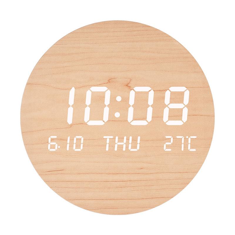 Nordic Style Silent LED Wall Clock for Living Room & Bedroom - Model S201