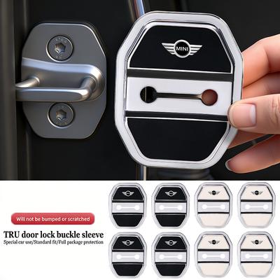 4PCS Silicone Car Door Lock Cover Door Stopper Protector For MINI Cooper JCW WORKS R55 R56 F55 F56 R57 R58 R59 R60 F54 F60 R52