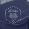 Unused Asics Print Short Sleeve Round Neck T-shirt M Navy Men's Used