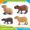 Realistic Pvc Capybara Animal Model Collection With Assembly Features For Kids Learning And Decoration