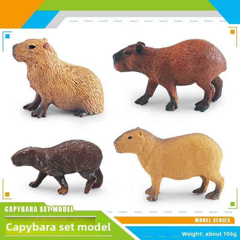 Realistic Pvc Capybara Animal Model Collection With Assembly Features For Kids Learning And Decoration