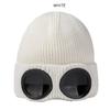 Căciulă tricotată unisex pentru bărbați și femei cu ochelari de protecție, rezistentă la vânt, călduroasă de iarnă, căciuli de schi, moale, caldă, antiderapantă, protecție pentru urechi