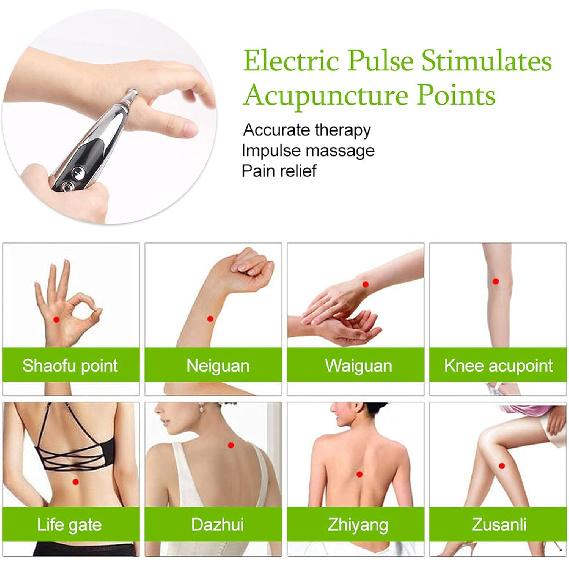 5-in-1Electronic Acupuncture Pen Electric Meridians Therapy Heal Massager Meridian Energy Pen Relief Pain Tools