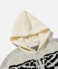 VASTIC Bone Jacquard Hoodie Knit_White / Black
