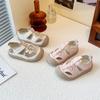 Girls Sandals Hollowed-out Non-slip Kids Beach Shoes Toes Capped Anti-kick 2025 Summer New Children Beach Shoes Mesh Breathable