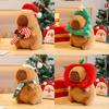 Plush Christmas Capybara Toy Festive Xmas Decoration Stuffed Doll Gift Kids