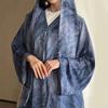 Γυναικείο Φόρεμα Αμπάγια με Τύπωμα Tie Dye, Φαρδύ, με Κουκούλα, Μακρυμάνικο, Ανοιχτό Μπροστά, Maxi, Μουσουλμανικό Ρόμπα