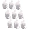Mikinona Refillable Cosmetic Containers Set - 9PCS 30ML Portable Travel Size Bottles with Keychain - Cap Carrier Leakproof Plastic Bottles for