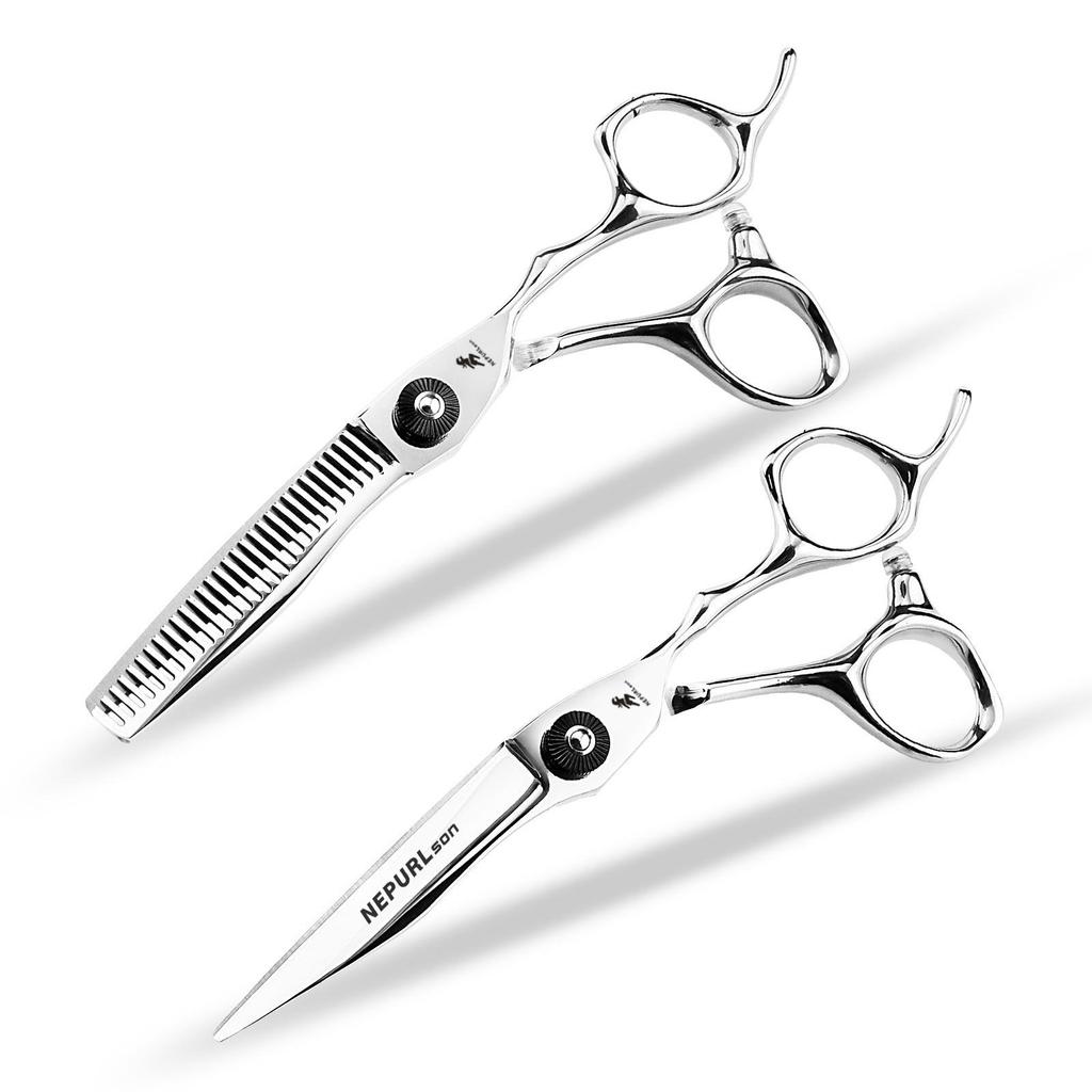 6-inch Napson Black Gem Double-Sided Sword Hairdressing Shears