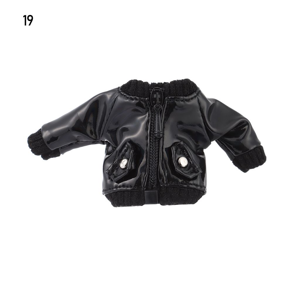 Cool 1/12 Dolls Kids Gift Toys Hoodies Doll Jeans PU Leather Jackets Fashion Ripped Pants