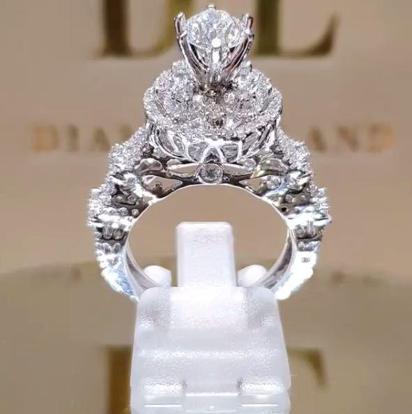 

Кольцо Sanjie DL Ladies Zircon Alloy Diamond Ring – Новые модные украшения Size 7