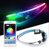 2X RGB APP 45CM Slim Flexible LED DRL Daytime Running Strip Light For Headlight