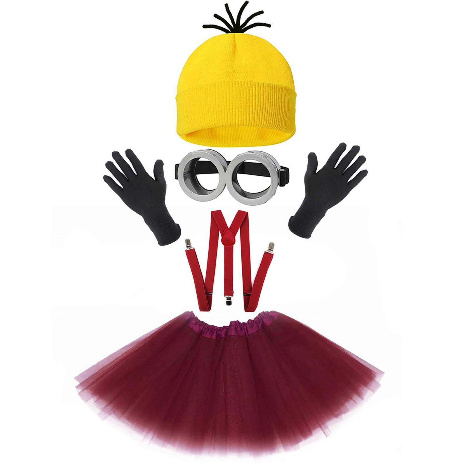 

3 шт. аксессуары для костюмов для взрослых мужчин женщин косплей вечерние набор шляпа глаза перчатки набор One Size