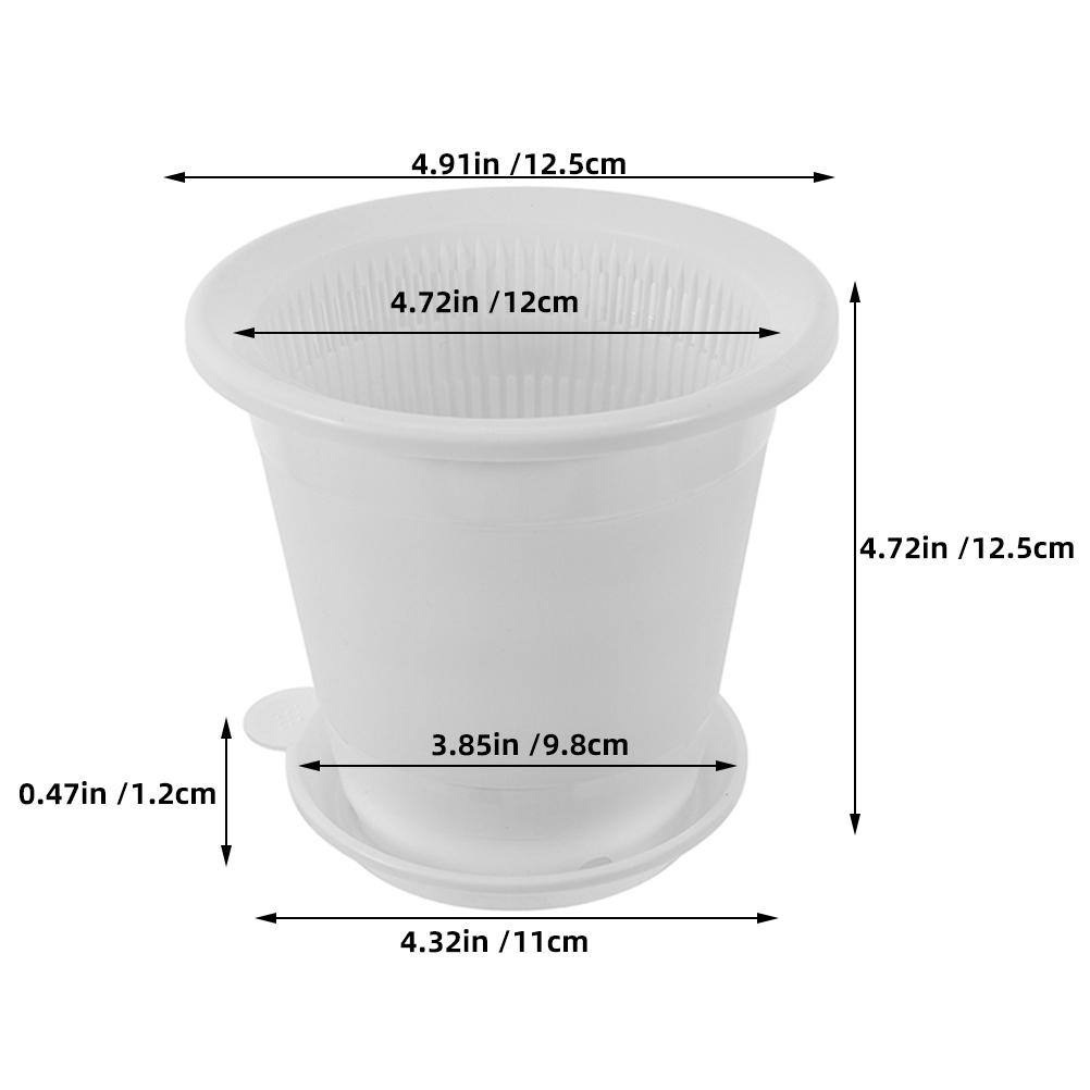 Plastic Orchid Pot Flower Pots with Drainage Hole Holes Planter Flowerpot Planters for Indoor Plants Cute