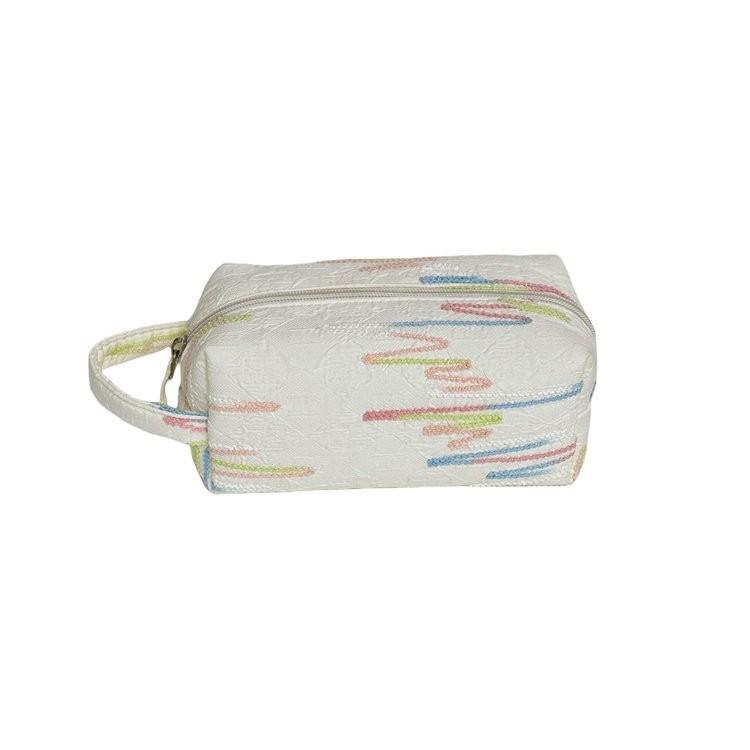 Stylish And Spacious Summer Checkered Makeup Bag Cute Portable Travel Handbag