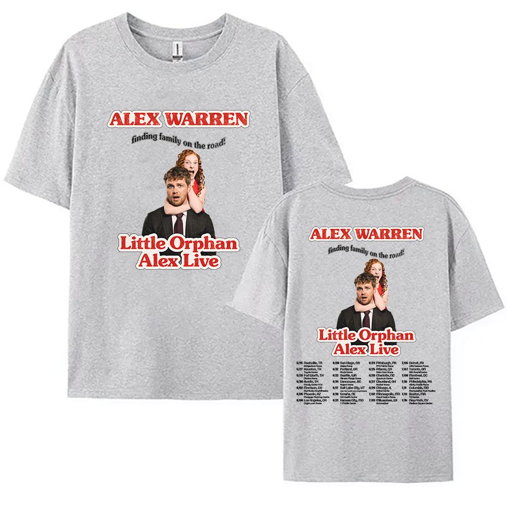 Little Orphan Alex Live T-shirt ALEX WARREN Finding Family on The Road Tshirt Short Sleeve Cotton Loose T Shirt Print Tee