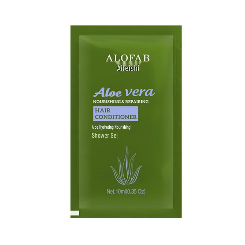 ALOFAB Увлажняющее питательное молочко для душа с алоэ вера, упаковка 5 x 10 мл