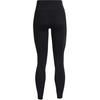 Under Armour Solid Logo Fitted Athletic Pants Women Bottoms Black 1372119-001