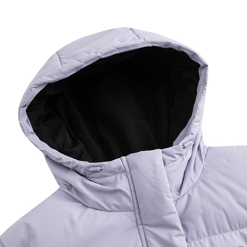 Anta Fashionable Casual Hooded Down Jacket Women Outerwear Healing-Purple 162517918-2