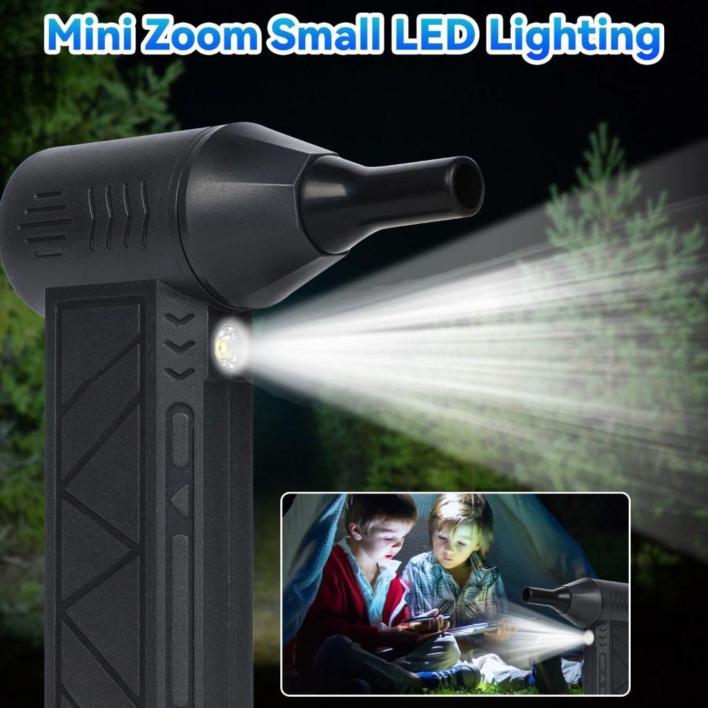 3 Gear Turbo Electric Air Duster Rechargeable Handheld Dust Blower Cleaning Turbo Fan  Keyboard