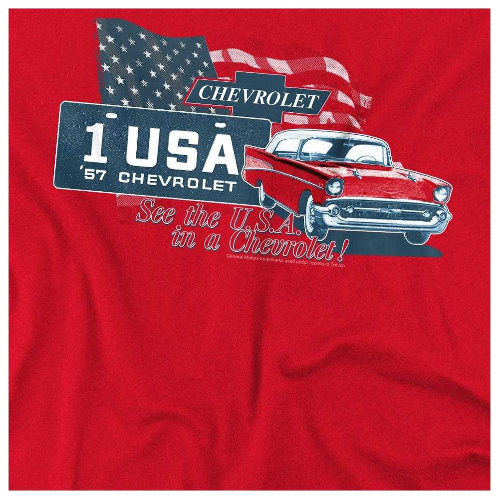 Chevrolet Unisex Adult See The USA T-Shirt