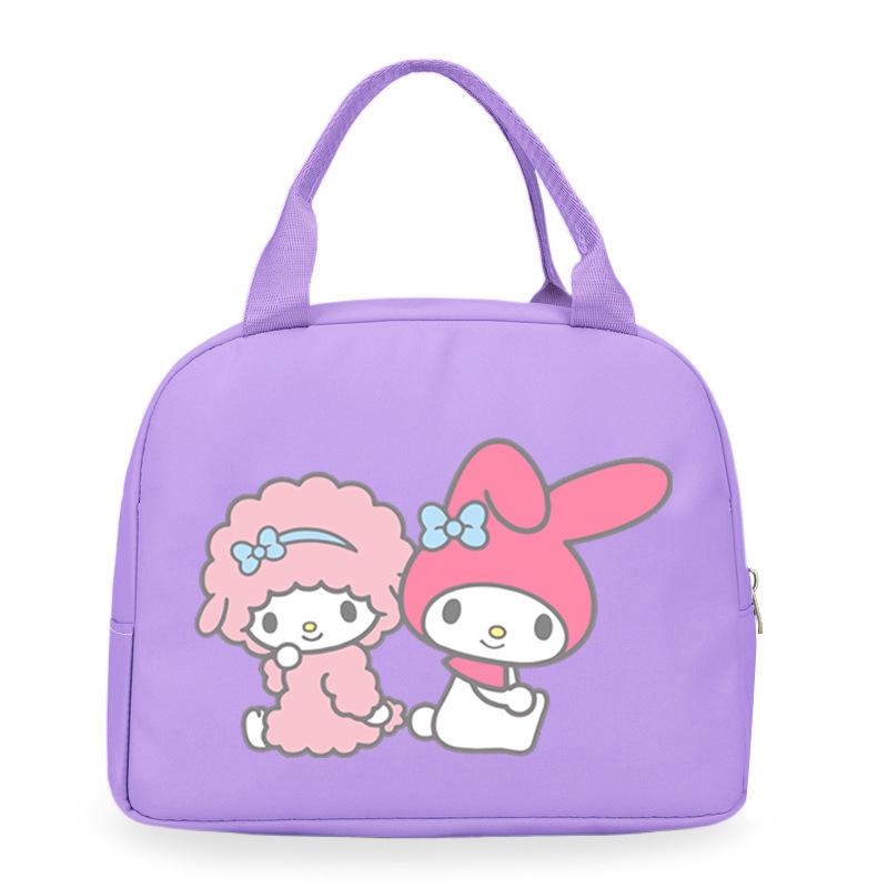 Melody cute cartoon print student lunch bag high value work commute leisure handbag
