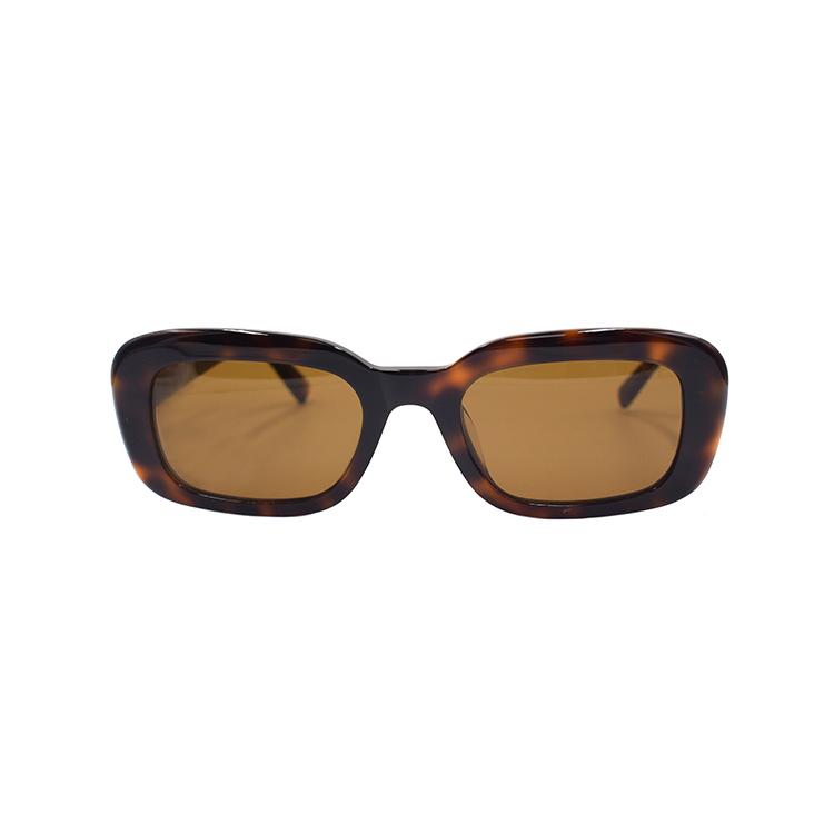 Saint Laurent Interwoven Letter Series Vintage Soft Rectangle Sunglasses Women Sunglasses SLM130F-004