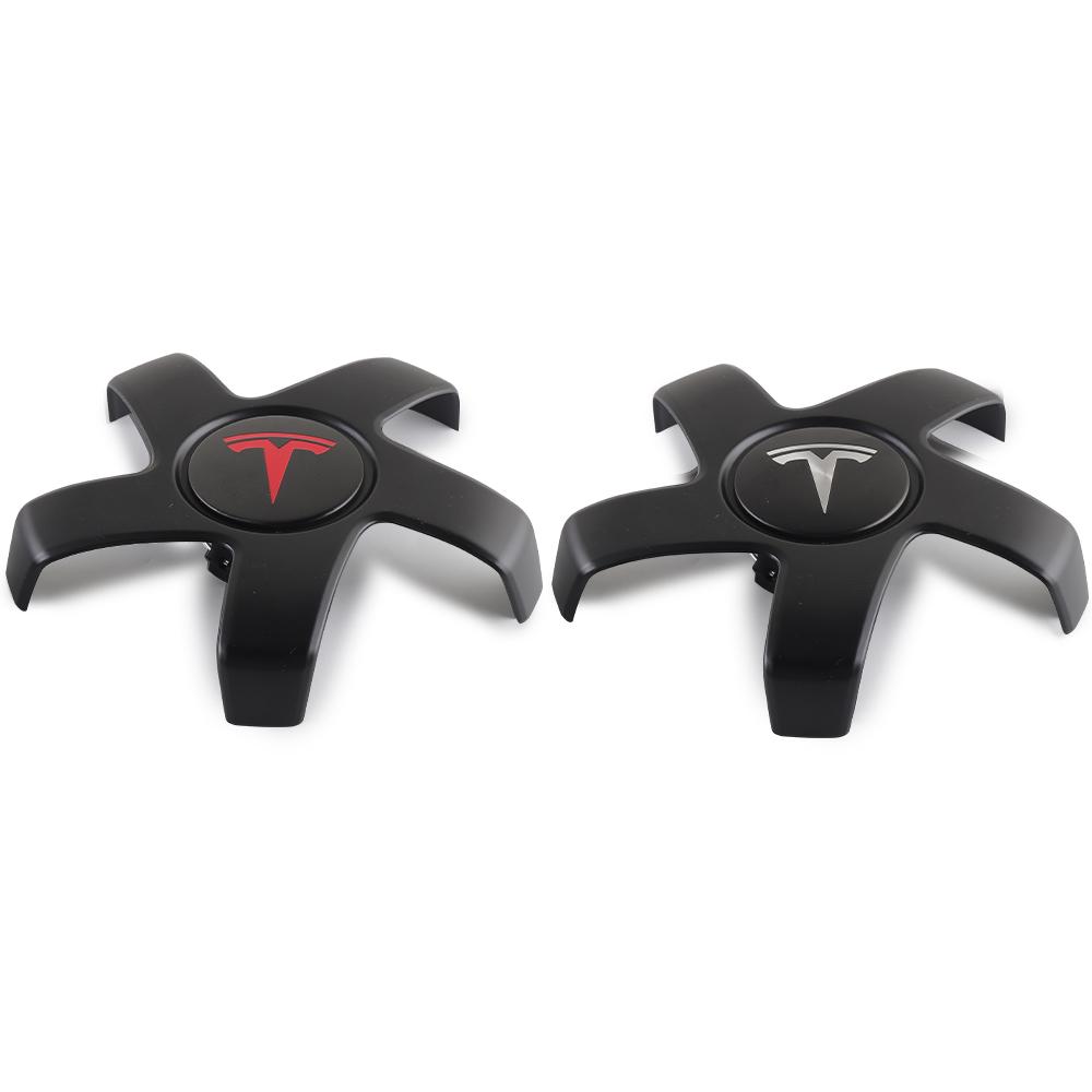 4pcs Wheel Center Caps Hub Covers For Tesla Model 3 2018-2021 19inch Five Claw Type Athletic Hubcaps Car Decoration Accessories