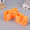 1Pc Drill Holder 20/50 Holes Bit Organiser Screwdriver Head Storage Toolbox Hole Board Screwdriver Stand Hex Shank Organiser