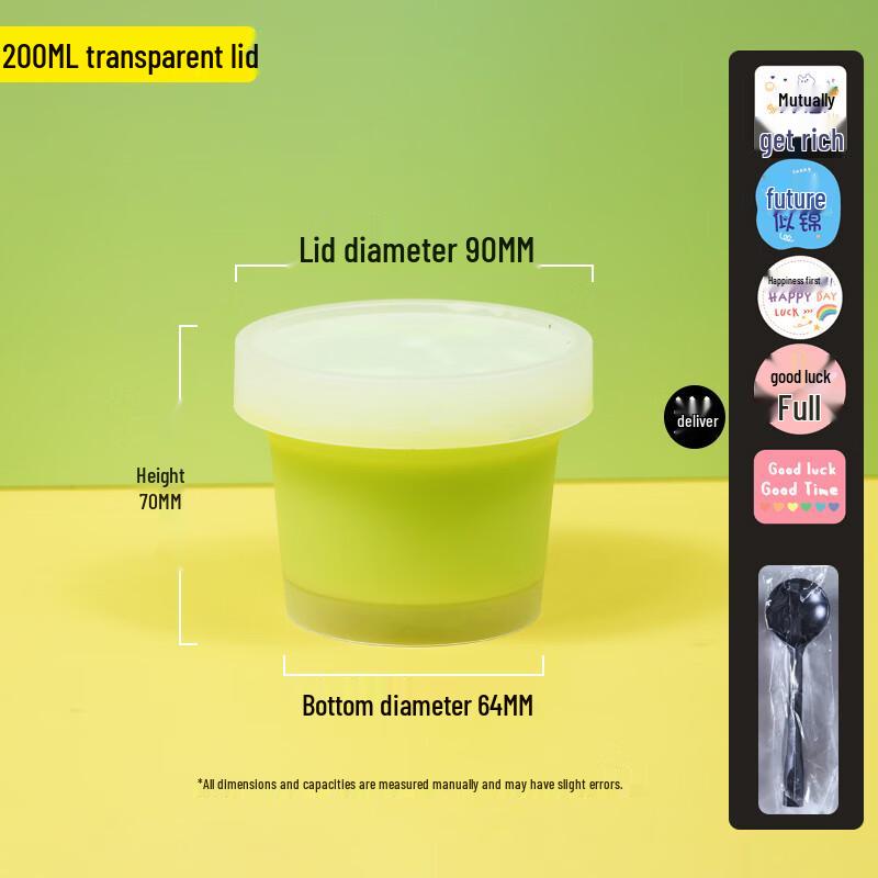 Handon Disposable Transparent Dessert Cups
