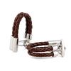 Braided Leather Rope Men's Cufflinks - Simple French Style, High-Quality, Limited Stock