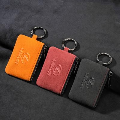 Car Key Bag Suede Coins Wallet Mini Card Pouch For NX IS RX ES GX LX LS UX GS 200 260 300 350 NX200 NX300 RX350 ES300