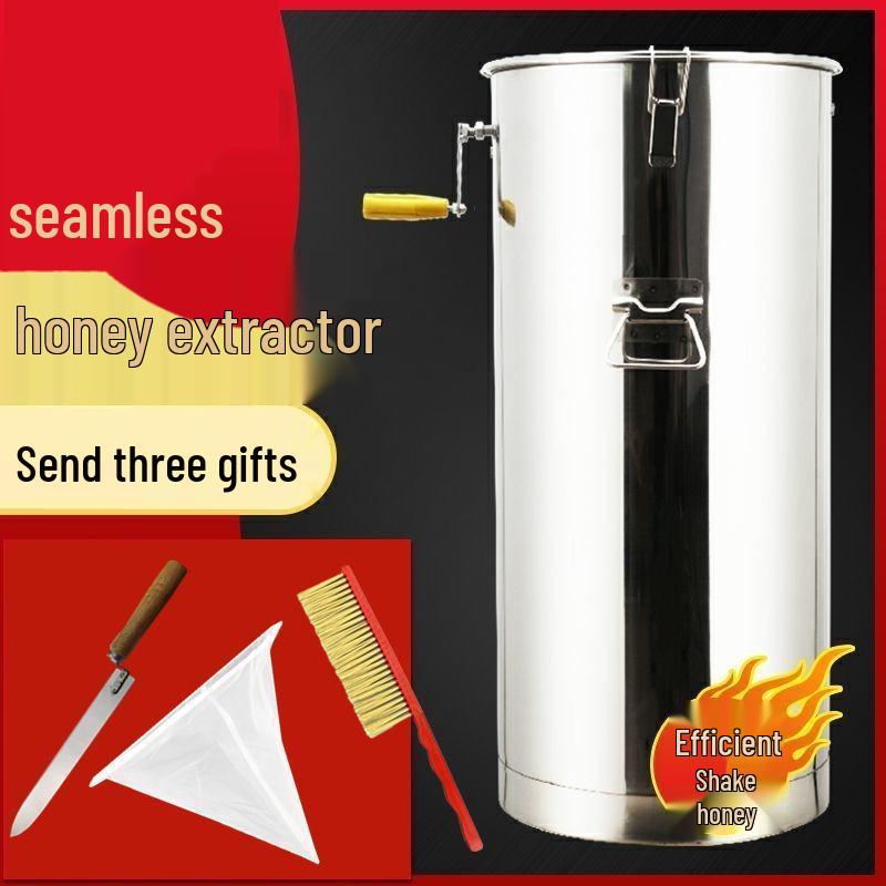 Thickened Stainless Steel Honey Extractor & Spinner Set for Beekeeping