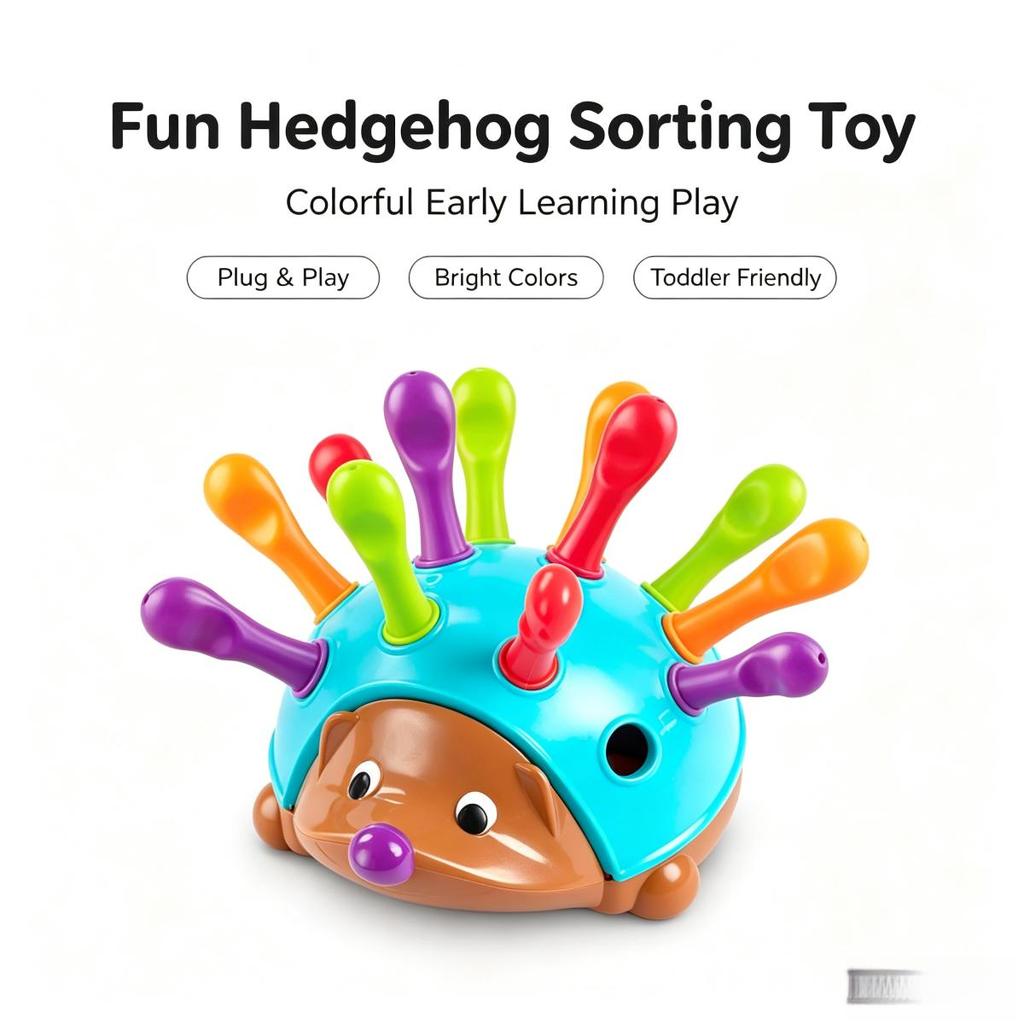 Hedgehog Fine Motor Skills Toy for Kids Early Learning Educational Sorting Game