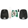 jingyuqin Remote Car Key For Citroen C1 C2 C3 C4 For Peugeot 106 206 306 307 107 For Toyota Aygo 2Buttons 433Mhz 4D70/ ID46 Chip