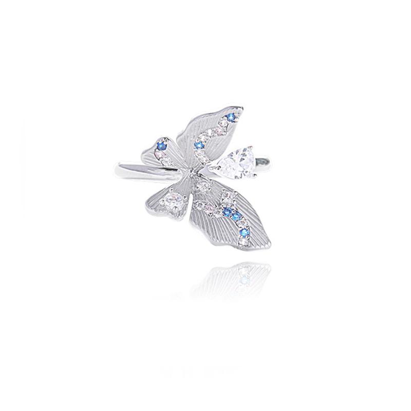 Barbie Butterfly Temperament and high-end original debut Instagram-style love confession #lucky alloy ring for women ZJYJZ-HJ-033