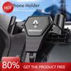 Enjoliveurs Support Téléphone Voiture Induction Gravitationnelle Support Sortie d'Air Pour Renault Megane 2 3 4 Twingo Clio Talisman Captur Kaptur Triber