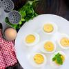 4/6 Holds Silicone Egg Boiler Rack Freestanding Egg Boiler Household Steamed Egg Tray Cooker Kitchen Portable Storage Gadget
