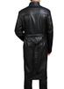 Handmade Leather Real Stylish Soft Genuine Men's Black Lambskin Trench Coat Skin