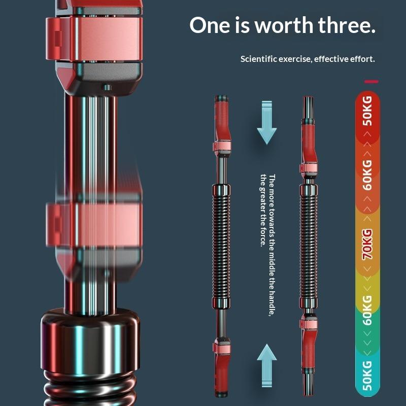 Arm Strength Exerciser for Men, Home Fitness Equipment for Arm Muscle Training, 30, 40, 50 Kg Hand Grip Arm Strength Bar