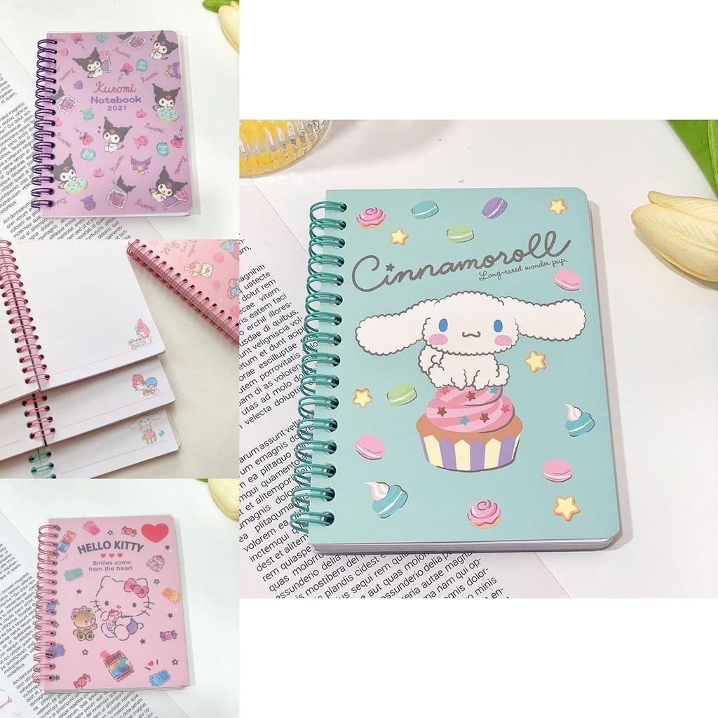 Stylish Kuromi A6 Date Book Notebook Sanrio Theme With Durable Spiral Binding