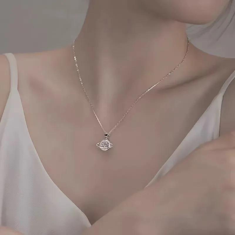 The Japanese and Korean Star Necklace Is A High-end and Elegant Women's Collarbone Necklace with Exquisite Design and Ins Style