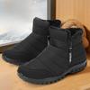 Men's Snow Boots Warm Cold Proof Zip Up Ankle Male Winter Shoes Booties Thick Plush Fleece Fur Luxury Original Deals Fashion