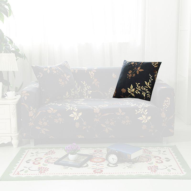 Leaves Floral Printed Slipcover 1234 Seater Sofa Cover Universal Couch Case