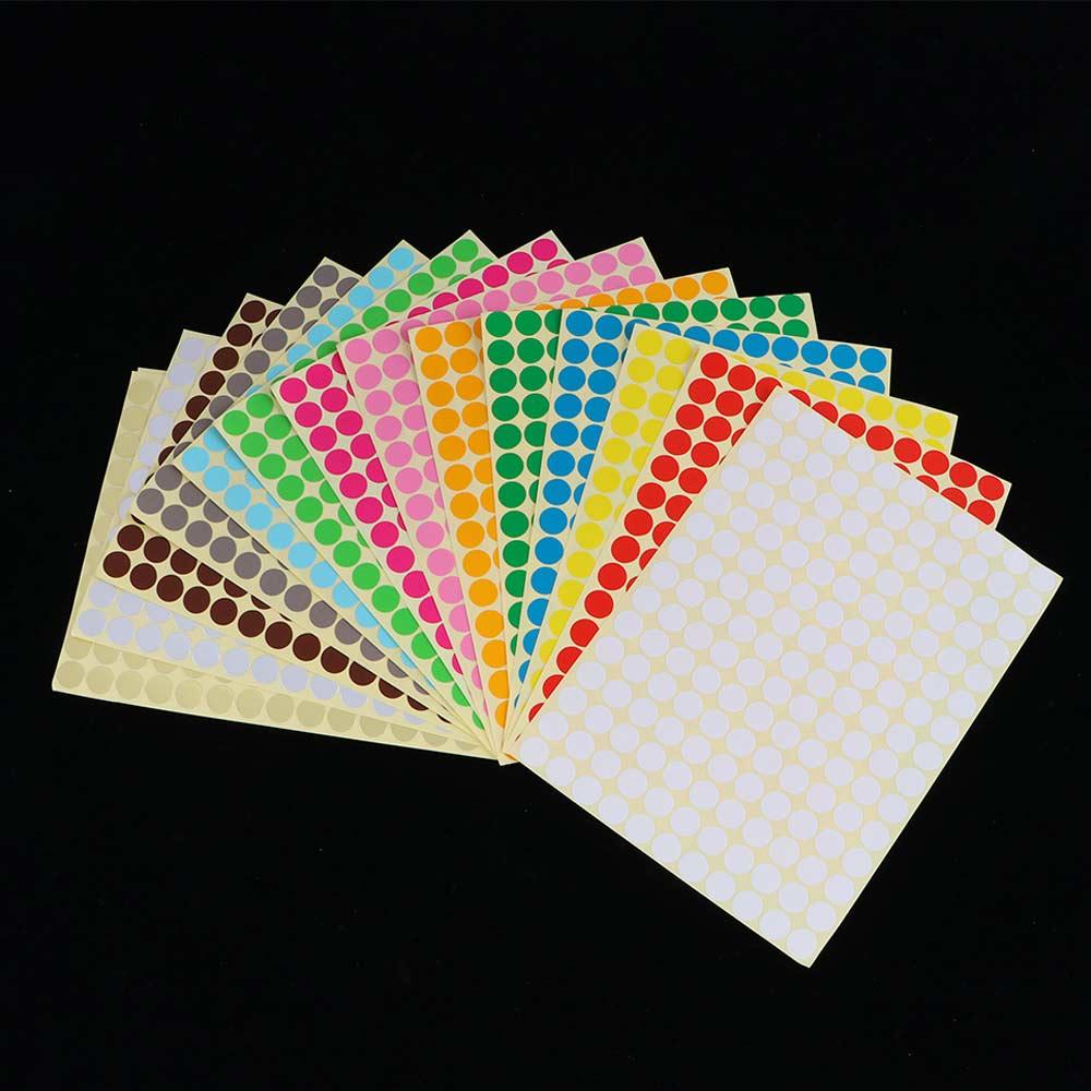 School Supplies Stationery Color Coding Labels Circle stickers Round Stickers Circle Dot Labels
